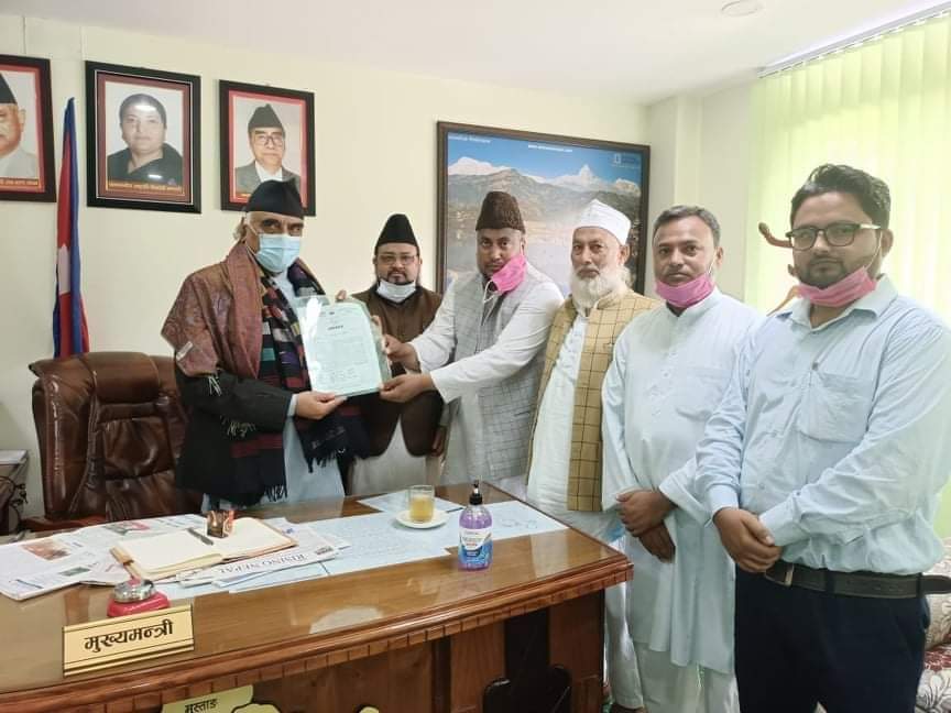 मदरसा बोर्ड गठन गर्ना छिटो पहल गर्ने गण्डकी प्रदेशका मुख्यमंत्रीको आश्वाशन