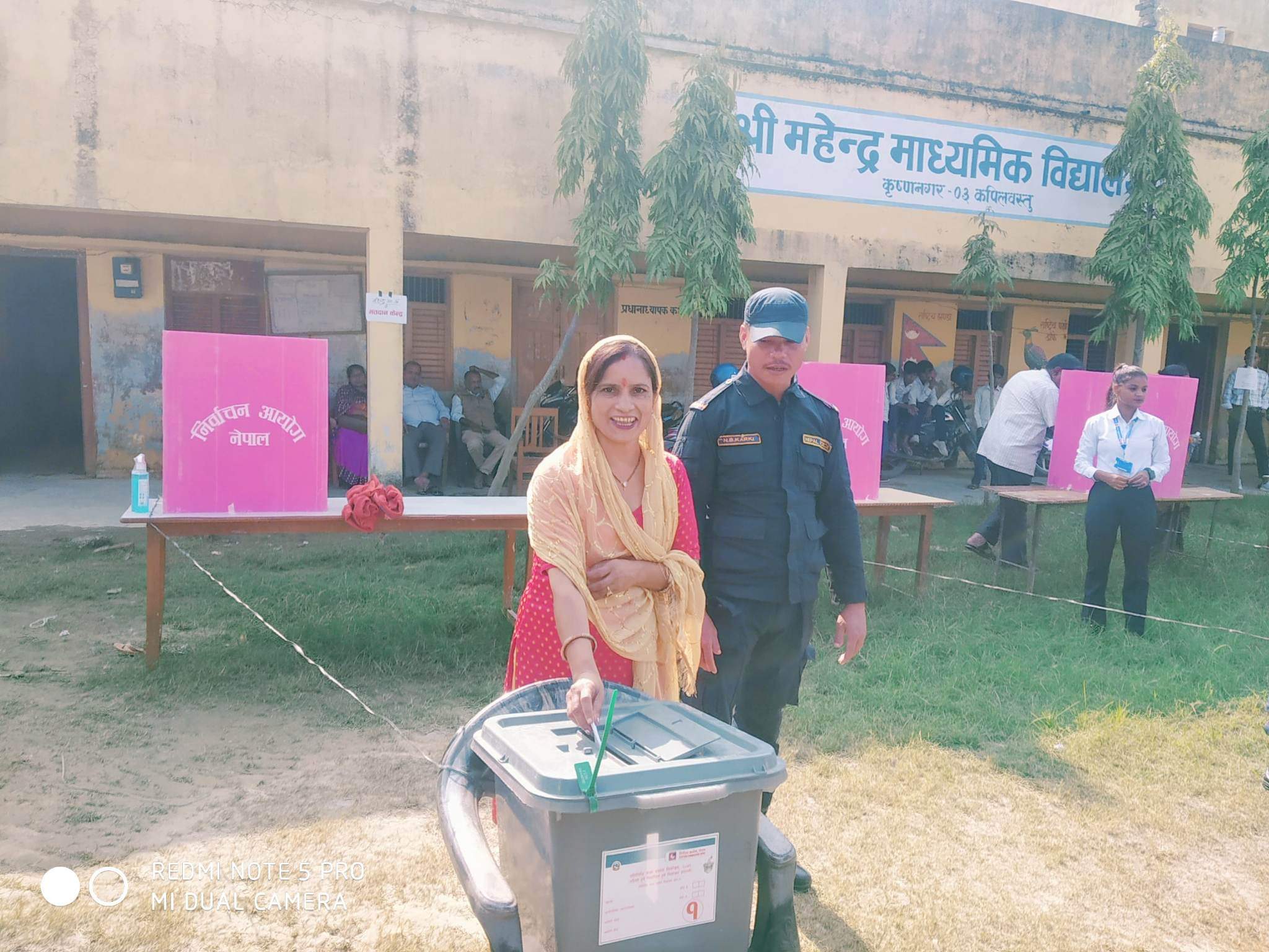 नमुना मतदान कृष्णनगरमा सम्पन्न 